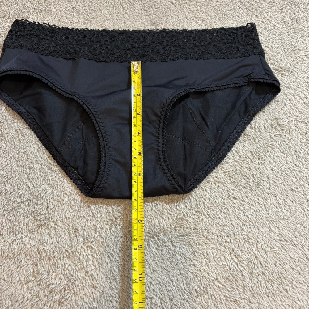 Thinx Hiphugger Period Panties XS Black Lace Trim‎ Absorbent Underwear - Picture 7 of 11